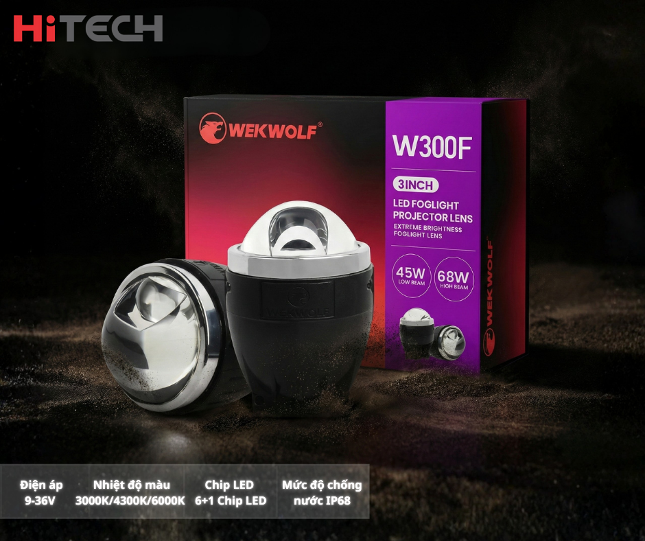 Lắp Đặt Bi Gầm Ô Tô WEKWOLF Laser Đơn 3 Inch Tại Auto Toàn Phát- Việt trì, Phú Thọ Chính Hãng