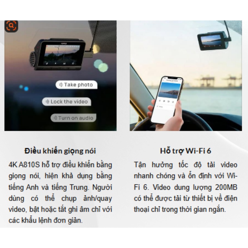 Lắp Đặt Camera Hành Trình 70mai A800SE 4K Chính Hãng Tại Toàn Phát Auto - Ảnh 4