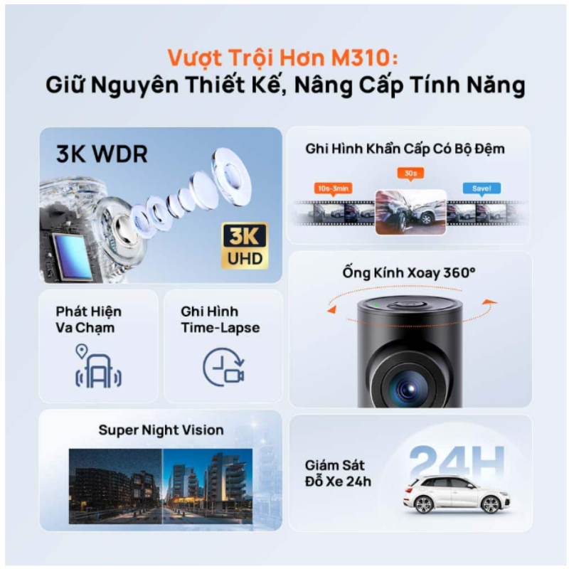 Lắp Đặt Camera Hành Trình 70mai M310 Plus 3K Chính Hãng Tại Toàn Phát Auto - Ảnh 6