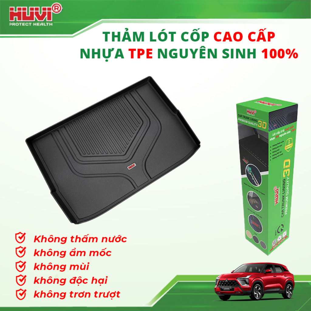 thảm lót cốp ô tô Mitsubishi Xforce 2024 cốp trên