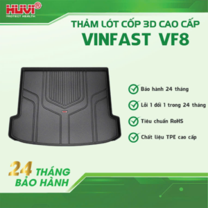 Lắp đặt thảm lót cốp ô tô Vinfast VF8 2022-2025 nhựa TPE nguyên sinh Huvi tại Phú Thọ| Auto Toàn Phát